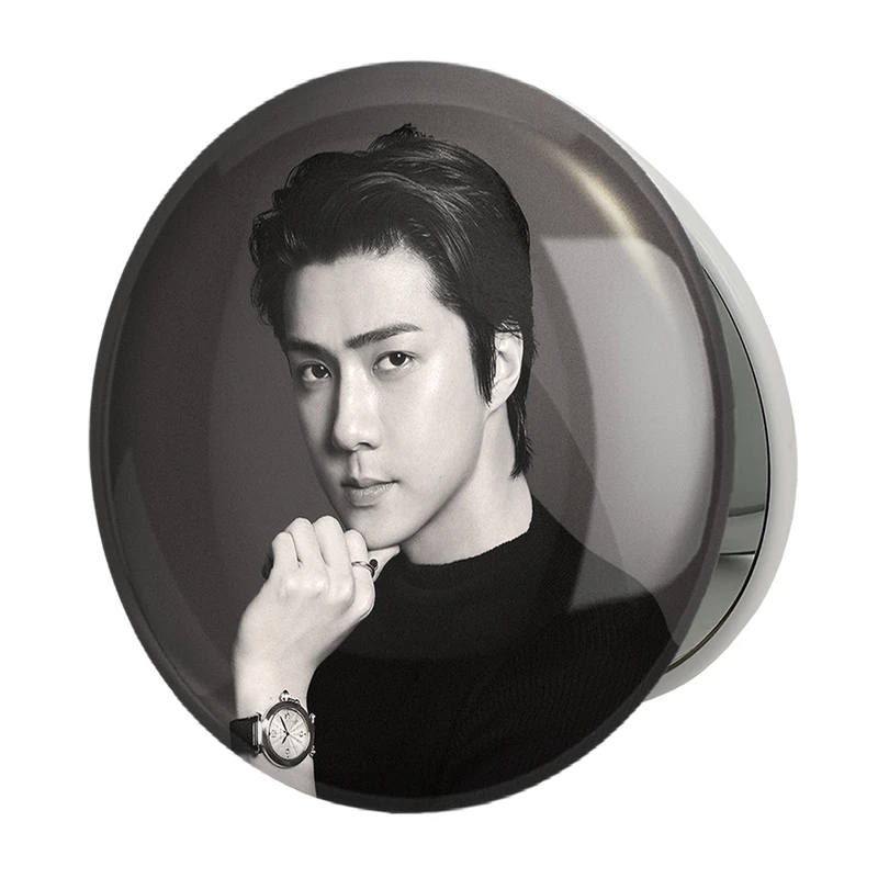 آینه جیبی خندالو طرح سهون گروه اکسو EXO مدل تاشو کد 16783 