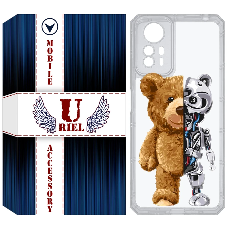 کاور یوریل مدل Clear کد 40 طرح خرس مناسب برای گوشی موبایل شیائومی Redmi Note 12S