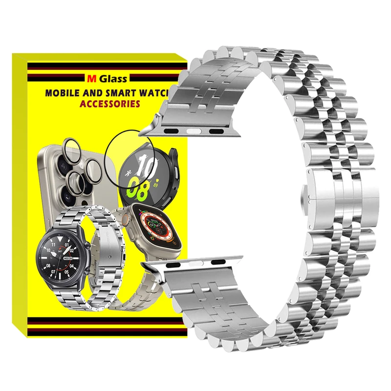 بند ام‌گلس مدل 5Bead MG مناسب برای اپل واچ سری 1/2/3 سایز 38 میلی متری