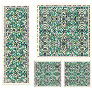 ست رومیزی  4 تکه شمسه نگار مدل SETU9A