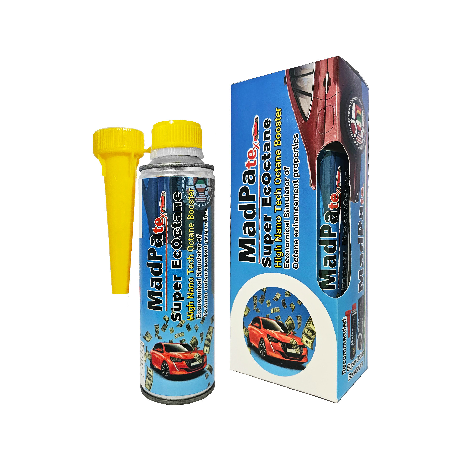 مکمل سوخت گروه مدپا مدل اکوکتان نانو اقتصادی حجم 280 میلی لیتر