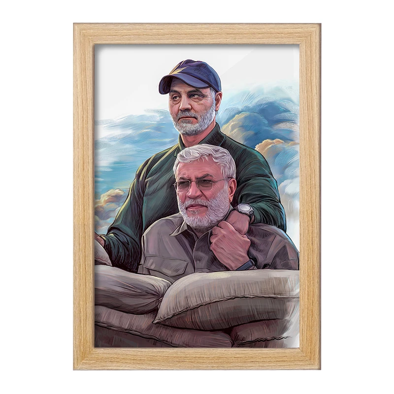 تابلو خندالو طرح سردار قاسم سلیمانی  کد 2614