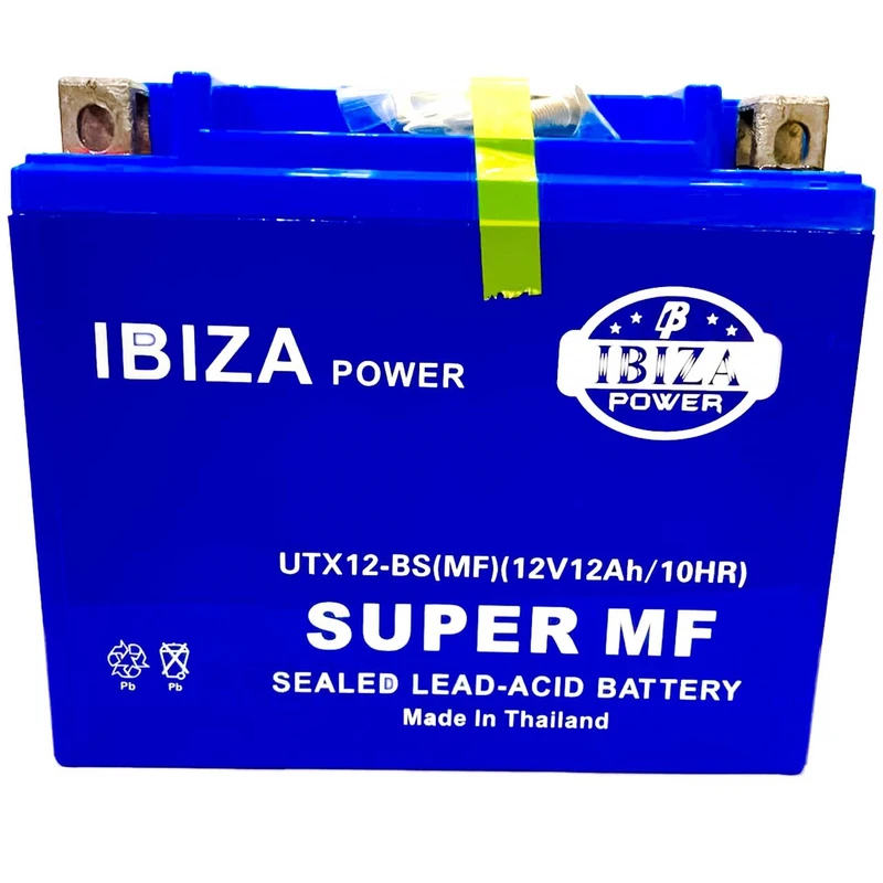 باتری موتورسیکلت 12آمپر 12 ولت ایبیزا مدل UTX12-BS(GEL)