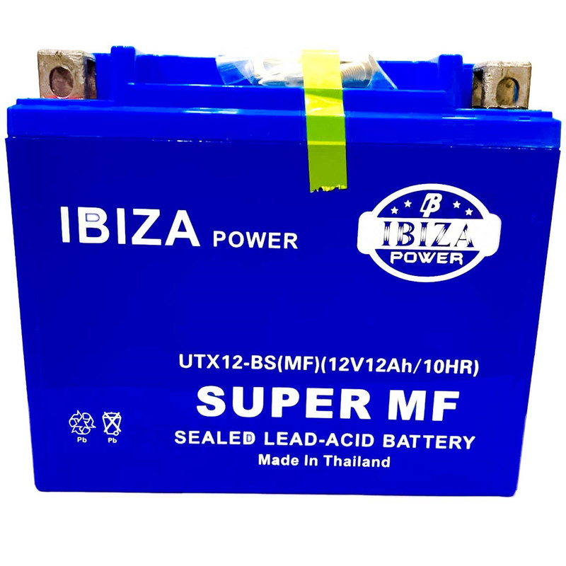 باتری موتورسیکلت 12آمپر 12 ولت ایبیزا مدل UTX12-BS(GEL)