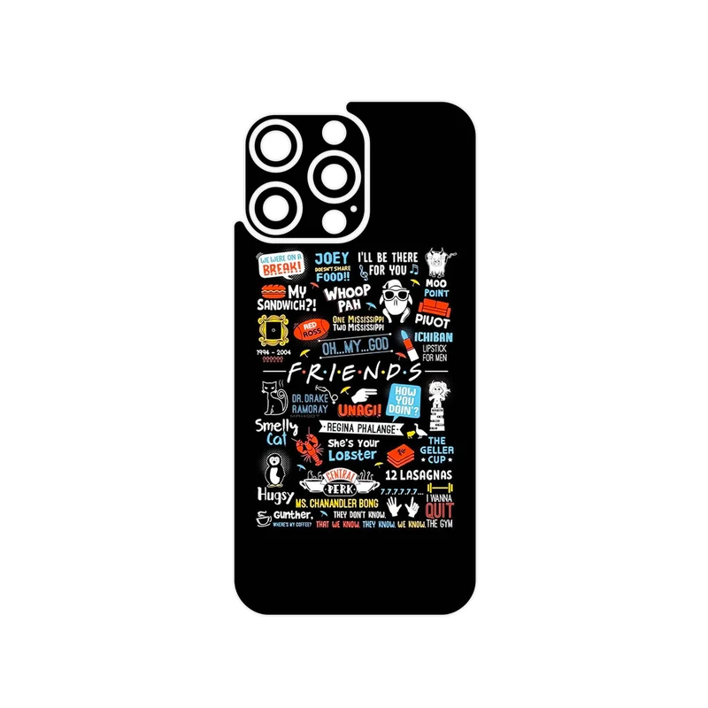 برچسب پوششی ماهوت مدل Friends 2 مناسب برای گوشی موبایل اپل iPhone 15 Pro Max