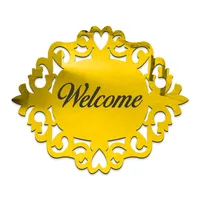 آینه پلکسی گلس دکوماتوس طرح Welcome مدل IND104