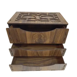 جعبه ابزار خیاطی مدل سه کشو مدل ترنج کد 339