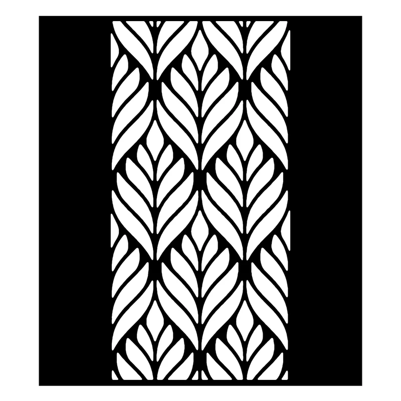  شابلون باتیس آرت طرح برگ کد 50-298