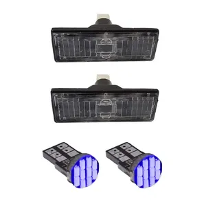 چراغ پلاک خودرو کالانیکس مدل EK-SAMANDBLU-10706 مناسب برای سمند طرح آبی به همراه لامپ مجموعه 4 عددی