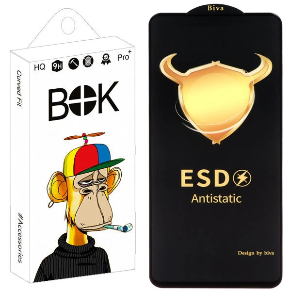 محافظ صفحه نمایش بوک مدل Biva Antistatic Monster مناسب برای گوشی موبایل اپل iPhone X / XS / 11 Pro