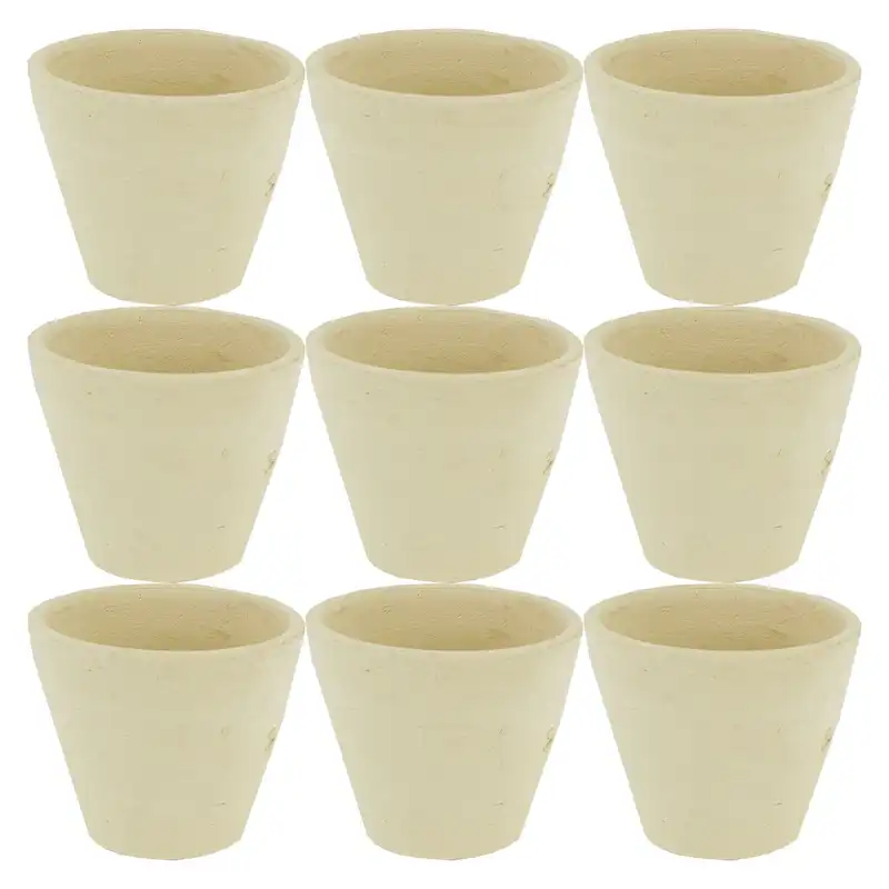 گلدان سفالی مدل مینیاتوری مجموعه 9 عددی