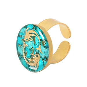 انگشتر طلا 24 عیار زنانه مدل  آلتین هنر طرح اسفند کد 100123F