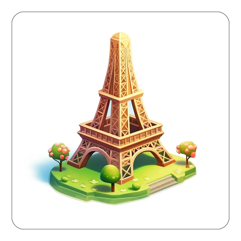 مگنت کاکتی طرح پاریس Paris مدل mp56206