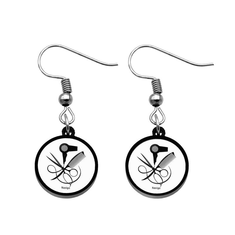 گوشواره زنانه ناکسیگو مدل شب تاب طرح آرایشگری کد ES7370 گوشواره زنانه ناکسیگو مدل شب تاب طرح آرایشگری کد ES7370