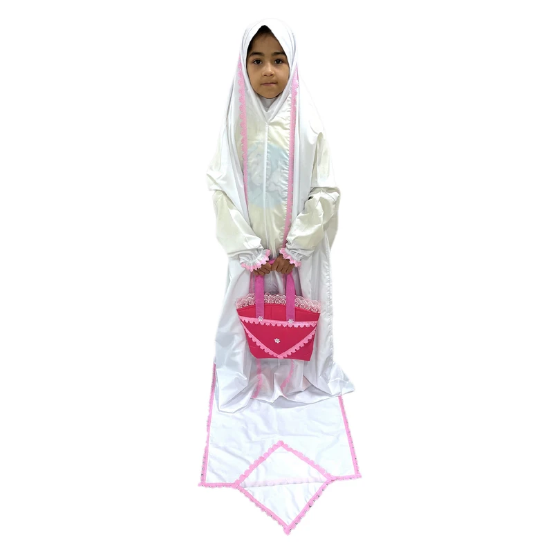 چادر نماز دخترانه مدل سرویس جشن تکلیف 