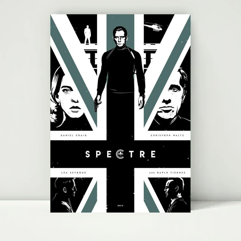 تابلو شاسی مدل پوستر فیلم جیمز باند قسمت اسپکتر Spectre کد FMO79