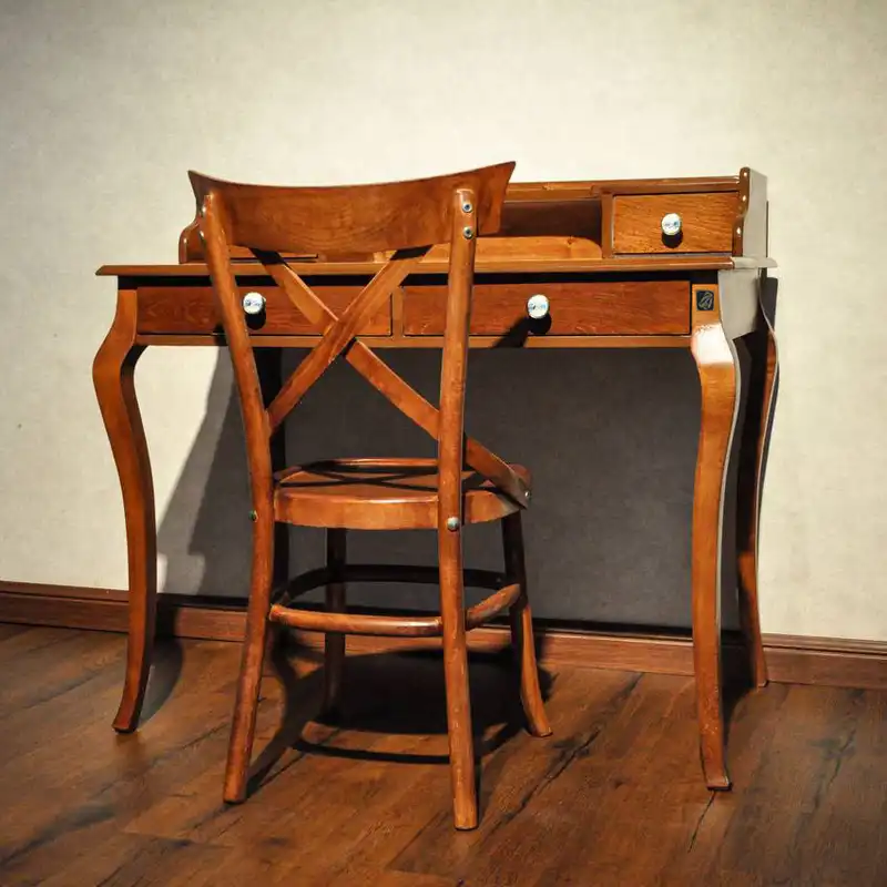 ست میز تحریر و صندلی هفت رج مدل 4 کشو