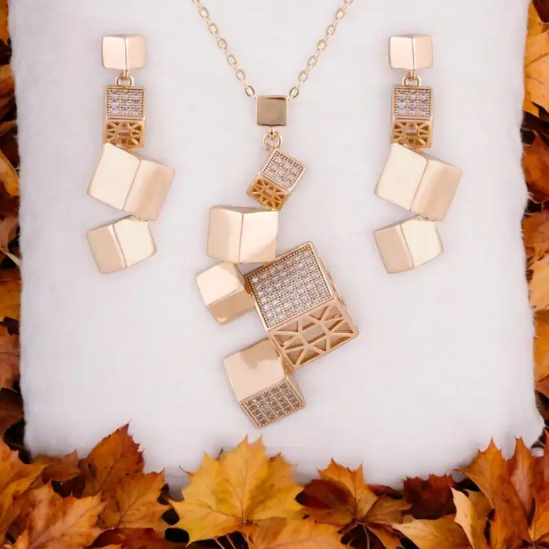 نیم ست زنانه ژوپینگ مدل مکعب