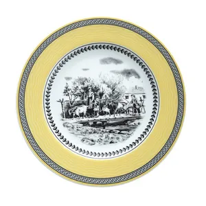 پیش دستی چینی زرین ایران مدل ایتالیا اف 19 ویلیج درجه سه بسته 6 عددی