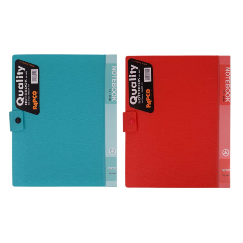 دفتر کلاسوری 200 برگ پاپکو مدل NB-608R بسته 2 عددی