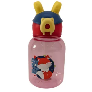 قمقمه کودک مدل نی دار بند دار طرح روباه گنجایش 0.55 لیتر