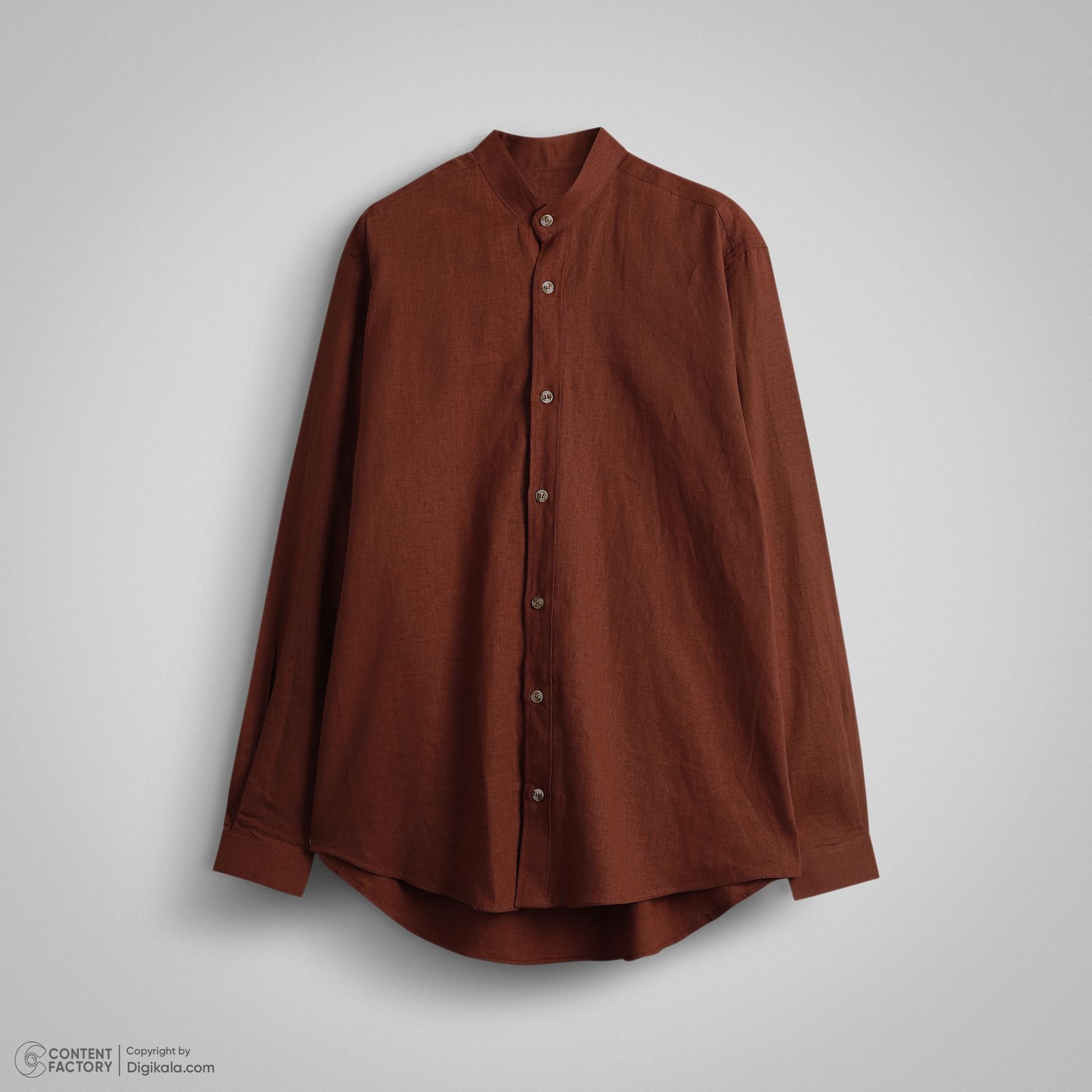 پیراهن آستین بلند یقه ایستاده مردانه فریولی مدل 111252502 - - 4