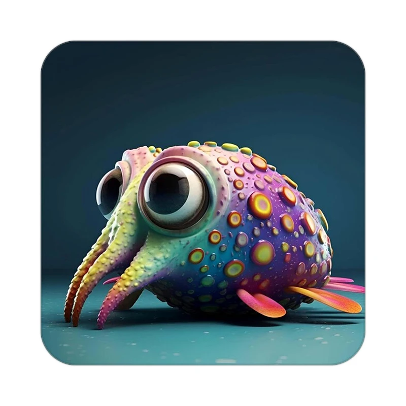 زیر لیوانی کاکتی طرح حیوانات رنگی مدل mp26288