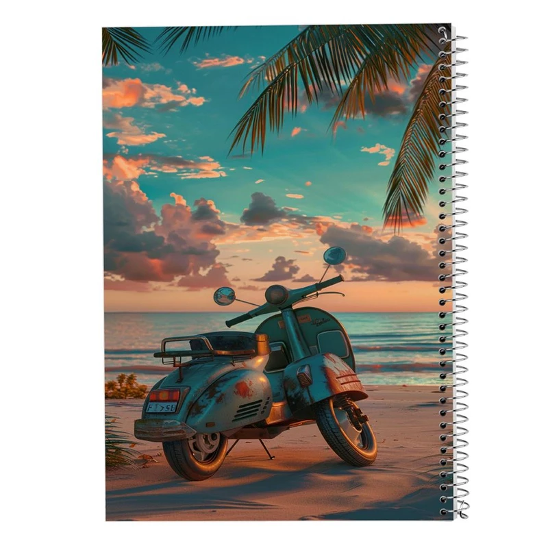 دفتر نقاشی 50 برگ مدوپد مدل درخت نخل کد DF15217