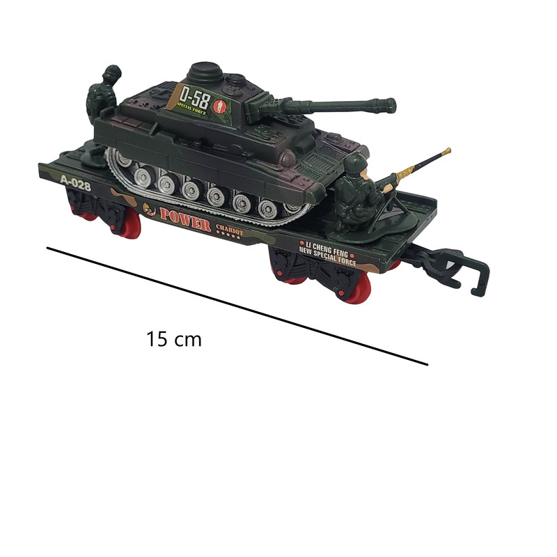 قطار بازی کنترلی طرح ارتشی مدل تانک و هلیکوپتر کد 2220