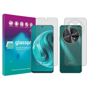 Glasspro Resistant model Transparent screen protector suitable for Huawei Nova 12i mobile phone Along with the phone back protector