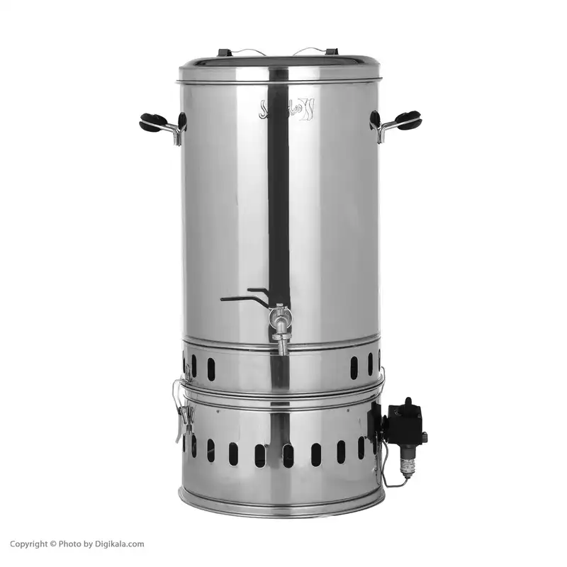 سماور گازی دنیای استیل مدل gb1 گنجايش 30 ليتر