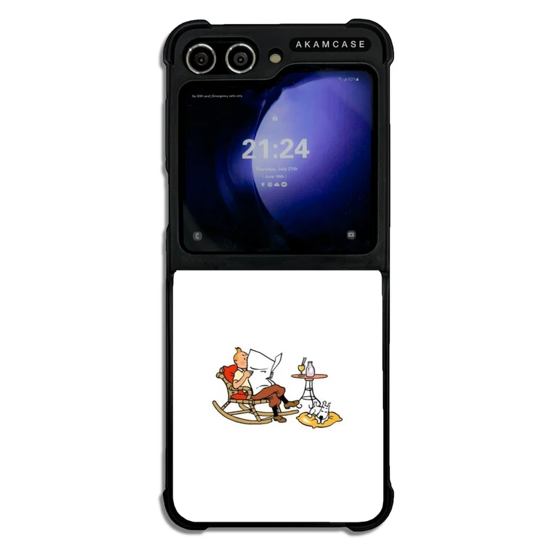 کاور آکام مدل AMC-WSGZFLIP5-TINTIN-8 مناسب برای گوشی موبایل سامسونگ Galaxy Z Flip 5