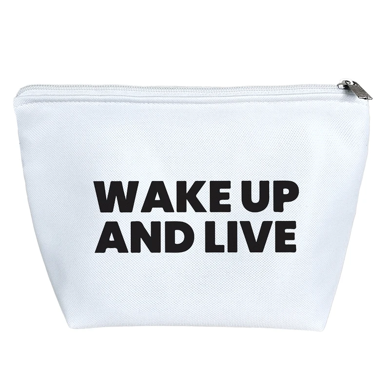 کیف لوازم آرایش دخترانه خندالو مدل جمله انگیزشی کد 6885