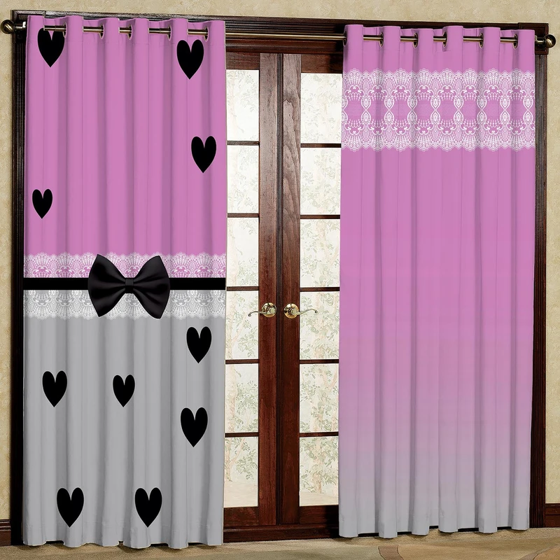  پرده بارمان دکور طرح پاپیون مدل هازان پانچی کد a 05-1204 W سایز 140x200 سانتی متر