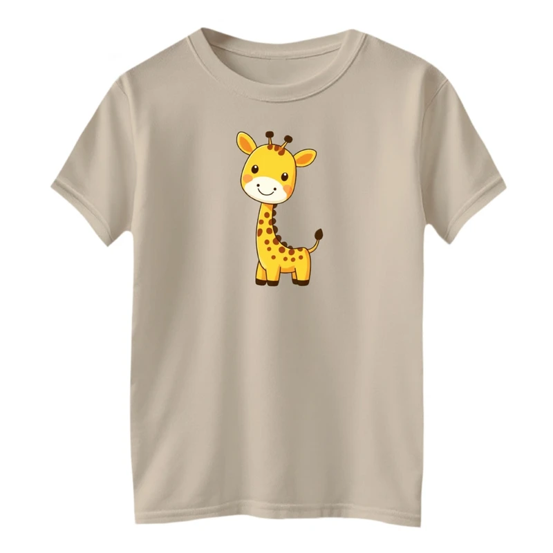 تی شرت آستین کوتاه بچگانه مدل زرافه کد01