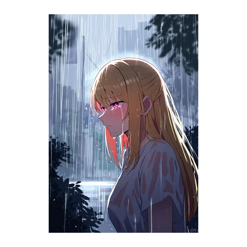 استیکر لپ تاپ و موبایل مدل انیمه طرح اوشی نو کو روبی هوشینو oshi no ko Ruby Hoshino کد 1174