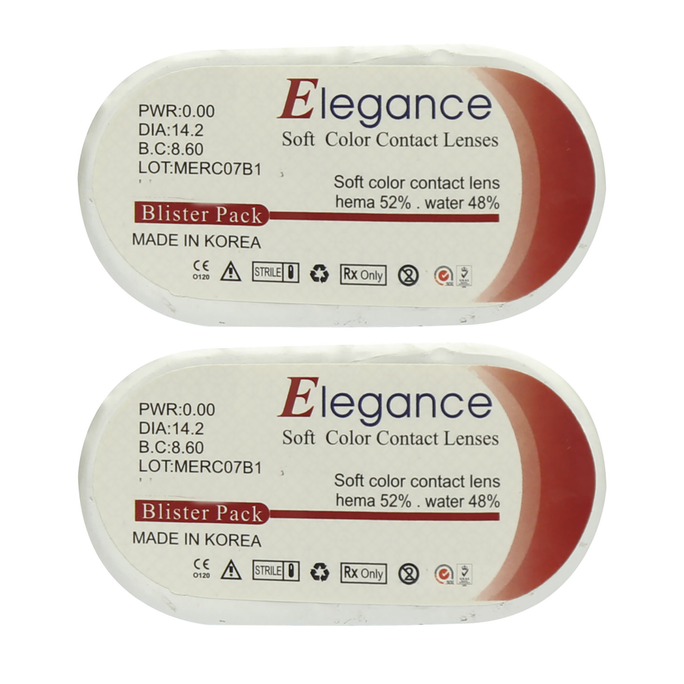 لنز چشم الگانس مدل 110 رنگ خاکستری روشن