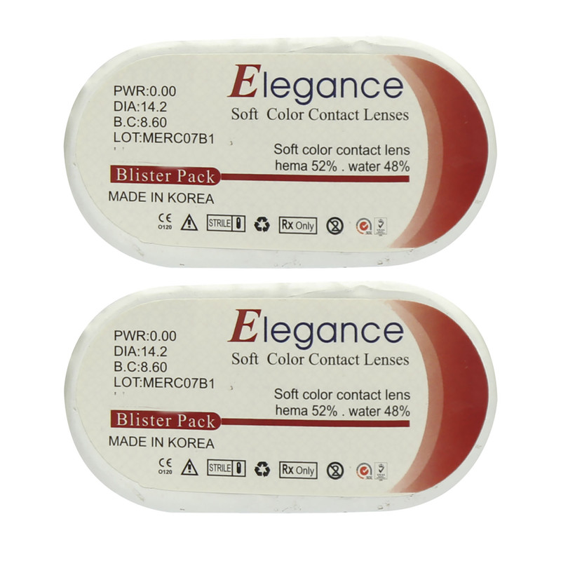 لنز چشم الگانس مدل 322 رنگ قهوه ای طلایی