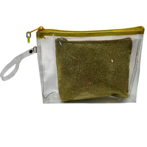 کیف لوازم آرایش دخترانه مدل v -gl مجموعه 2 عددی