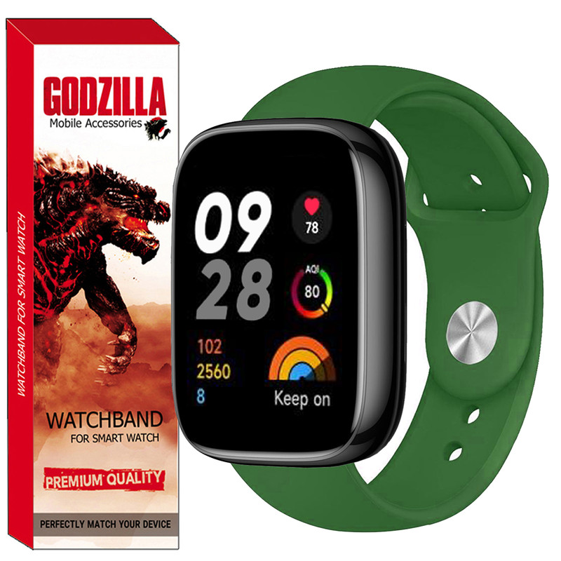 بند گودزیلا مدل SILICONE مناسب برای ساعت هوشمند شیائومی Watch 3 Active / Watch 3 Lite