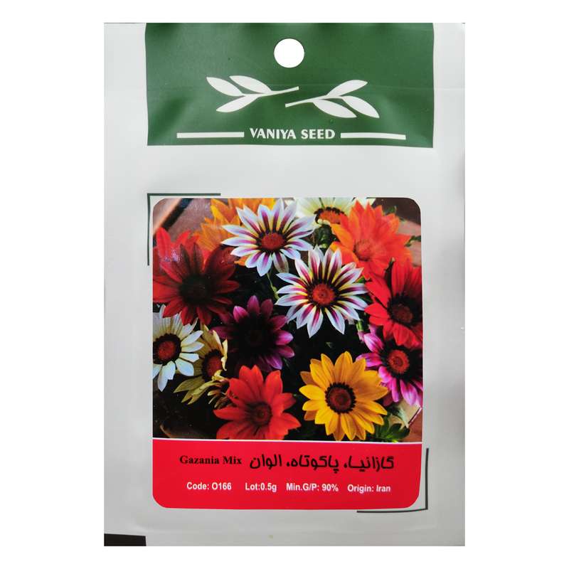 بذر گل گازانیا پاکوتاه الوان وانیا سید مدل O166 بذر گل گازانیا پاکوتاه الوان وانیا سید مدل O166