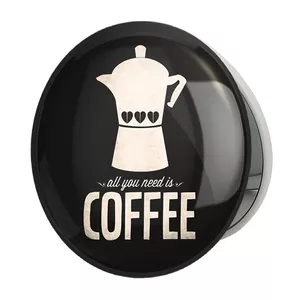 آینه جیبی خندالو طرح قهوه Coffee مدل تاشو کد 21992 