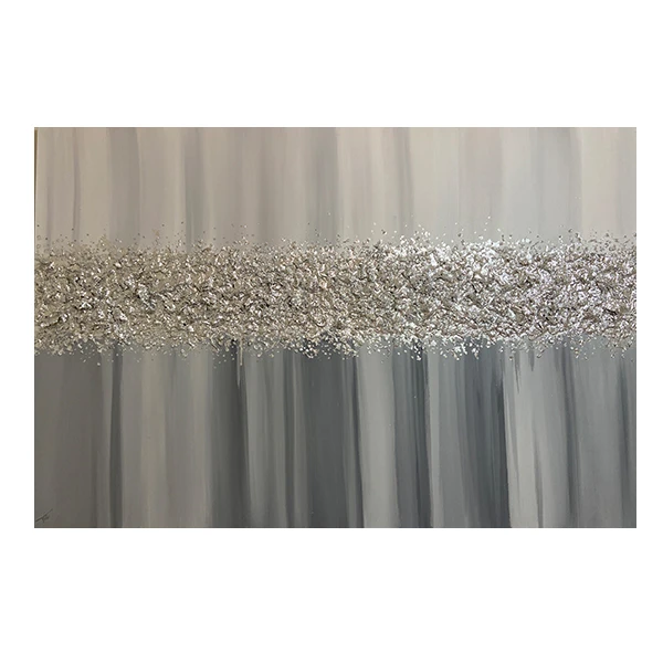 تابلو نقاشی ورق نقره به سبک انتزاعی مدل درخشش نور کد 12080