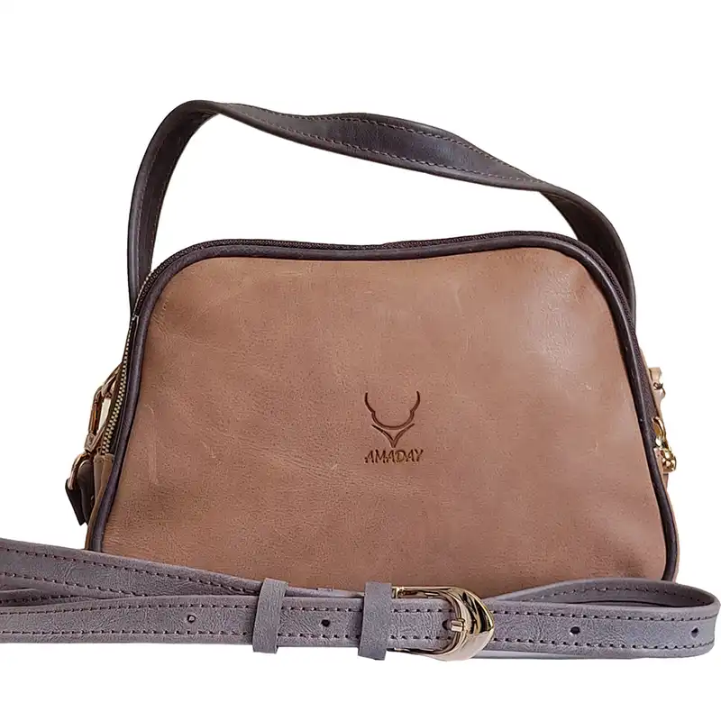 کیف رودوشی زنانه چرم آمادای مدل السا