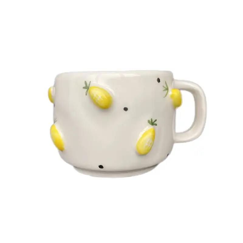 ماگ سرامیکی مدل آبمیوه طرح آناناس کد A04