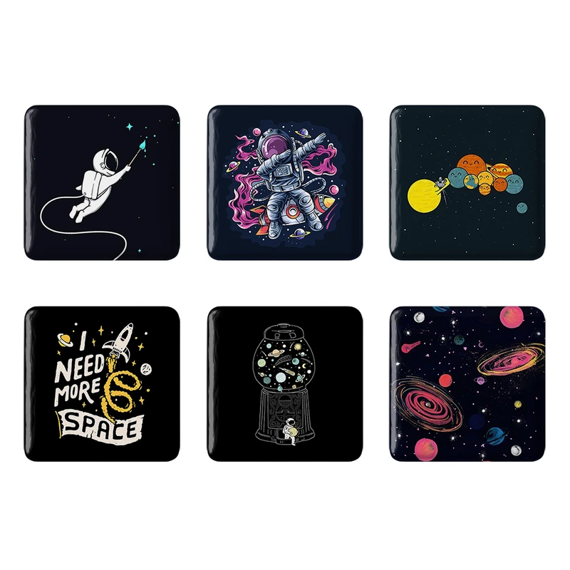 مگنت خندالو طرح فضایی Spatial کد 1595A مجموعه 6 عددی