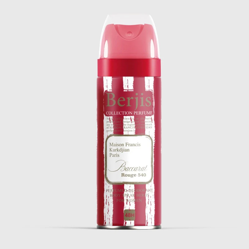 اسپری بدن زنانه برجیس مدل Baccarat Rouge 540 حجم 200 میلی لیتر