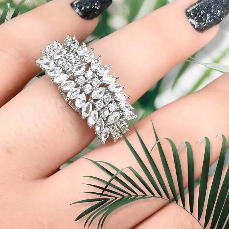 انگشتر نقره زنانه  مدل مارکیز NSH-0102