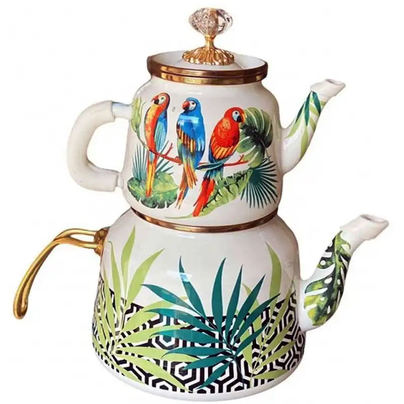 ست کتری و قوری مدل طوطی