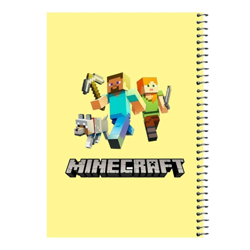 دفتر مشق 80 برگ اس جی مدل ماینکرفت کد۴  